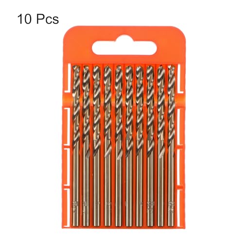 sourcing map 10pcs Cobalt Jobber Drill Bits 3.8mm / 0.15" M35 High Speed Steel HSS Twist Drilling Bit Tool for Stainless Steel Copper Wood Plastic and other Hard Materials 3 sourcing map 10pcs Cobalt Jobber Drill Bits 3.8mm / 0.15" M35 High Speed Steel HSS Twist Drilling Bit Tool for Stainless Steel Copper Wood Plastic and other Hard Materials - Image 3