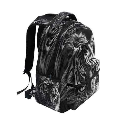 Sac à dos scolaire tigre noir ergonomique - Fini le mal de dos avec ce cartable cool - 2