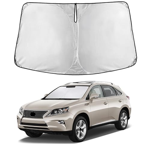 Image of EcoNour Windshield Sunshade Compatible for Lexus RX 2010-2013 2014 2015, Sun Visor for Front Windshield & Window Sun Shade Cover, UV Heat Blocker & Protector, Car Accessories