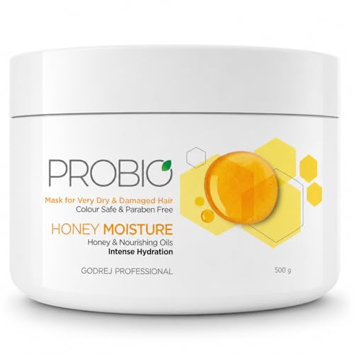 Image of God-Rej Probio Honey Moisture Hair Mask (500g), For Dry & Damaged Hair, No Sulphate, No Paraben, No Sls, No Sles With Honey & Nourishing Oil