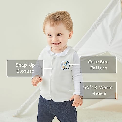 Image of pureborn Baby Toddler Vest Boys Girls Waistcoat Sleeveless Jacket 3M-4T