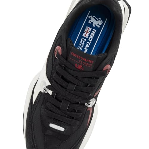 Red Tape Men's Fashion Casual lace Up Sneakers Shoe, Stylish Low Top Chunky Dress Up Sneaker for Office, Walking, Running, Summer Daily Wear, Gym, Outing, Breathable Slip On Design with Non-Slip Sole4