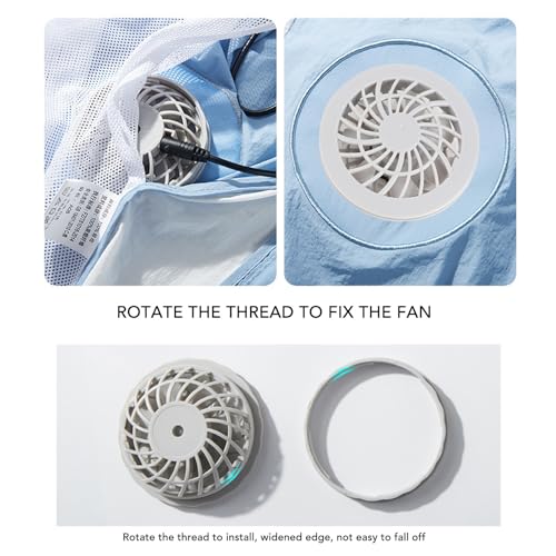 Chaleco de refrigeración Jectse con ventilador ajustable de 3 modos para camping 4