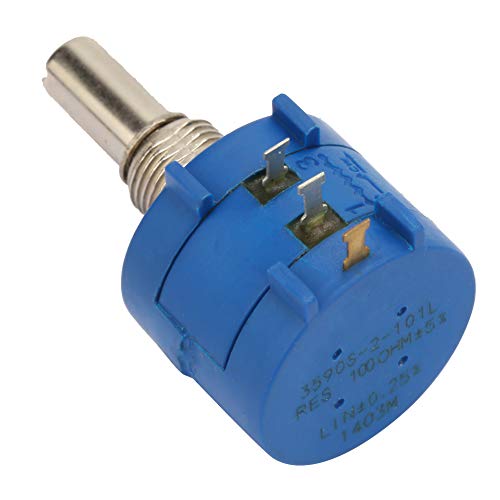 3590S-2-101L Mehrkreis-Rotationsdraht-Präzisionspotentiometer, 100 Ohm Präzisions-Multi-Turn-Drahtwicklung, 3-teiliger