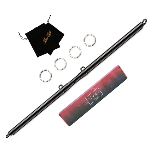 EXREIZST Black Portable Exercise Spreader Bar, Restore Pilates Sports Home Yoga Gym Kit, Aid Training Fitness Gear Pilates Aid Kit