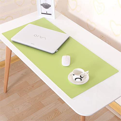 LL-COEUR XXL Multifuncional PVC Escritorio Pad Oficina Desk Mat Impermeable Alfombrilla de Ratón (800 x 400 x 3 mm, Verde)