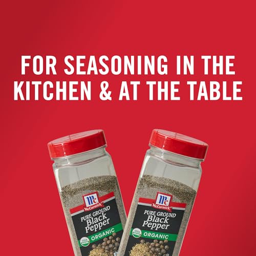 image for McCormick Black Pepper, Pure Ground, Organic, Non GMO, Enjoy Distincti