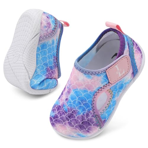 L-RUN Toddler Shoes Boys Girls Barefoot Sneaker Non-Slip Kids Water Shoes Wide Walking Shoes Baby Quick Dry Breathable Summer Socks Shoes for Outdoor Indoor