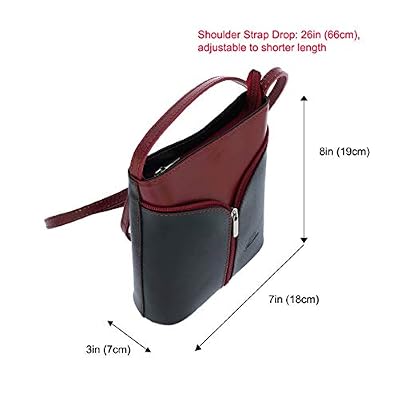 Italian Genuine Leather Crossbody Shoulder Bag Handbag Purse For Women