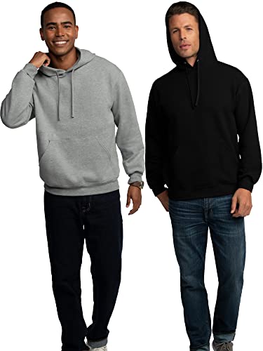 Image of Fruit of the Loom Eversoft Fleece Full Zip Hoodie Sweatshirt