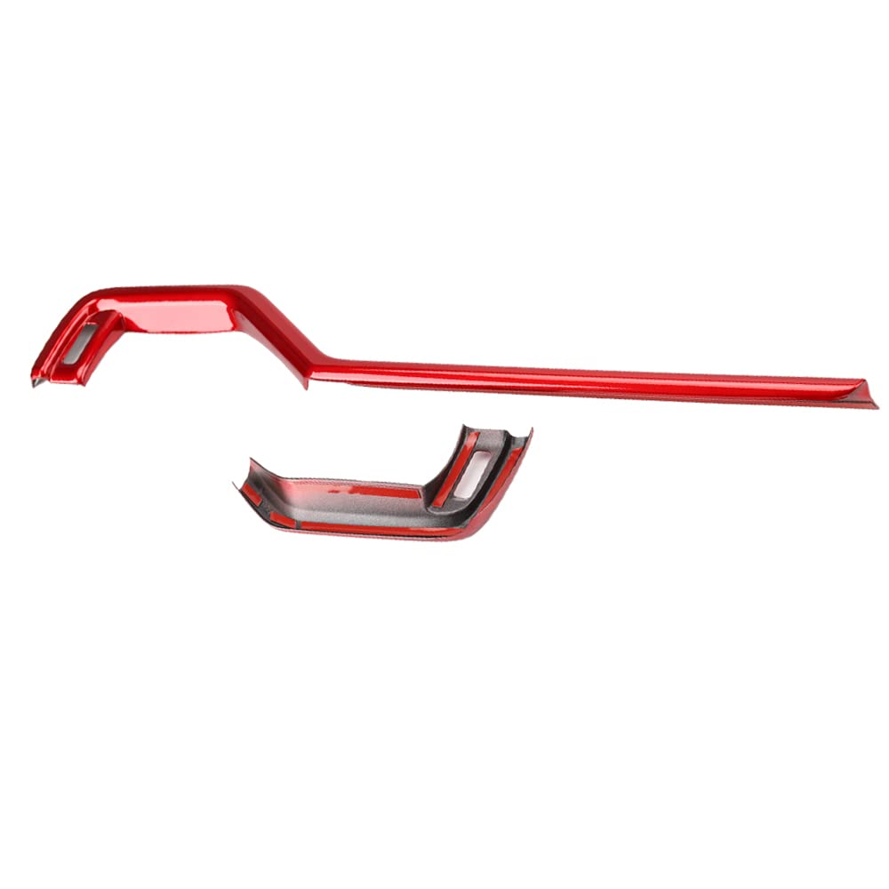 XITER 2Pcs Dashboard Air Conditioning Vent Outlet Cover Trim Frame Air Outlet Trim Cover Accessories for Toyota Rav4 2019 2020 2021 2022 2023 (Red)