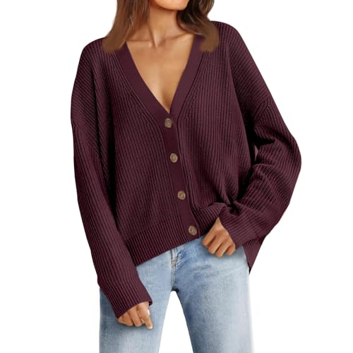 Veste cardigan chaud pour femme parfait pour les promenades d'automne et soirées d'hiver
