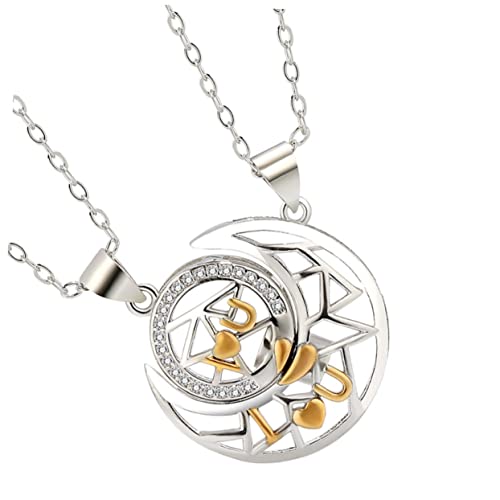 Colliers de lune couples présent H3TF5J bijou de clavicule