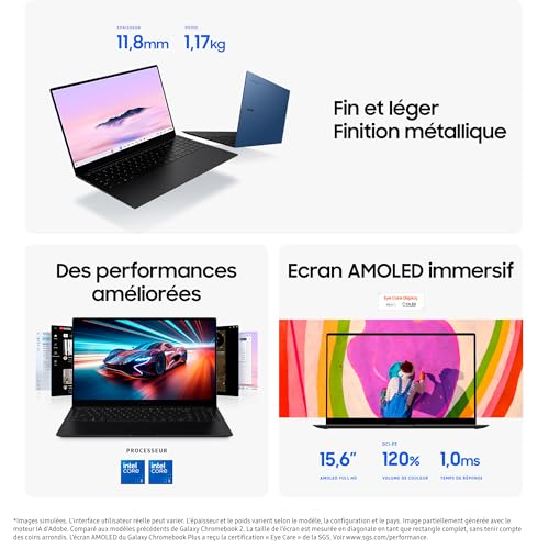 PC portable Samsung Plus Galaxy 15 6 Intel Core 5 8 Go RAM SSD - vue 6