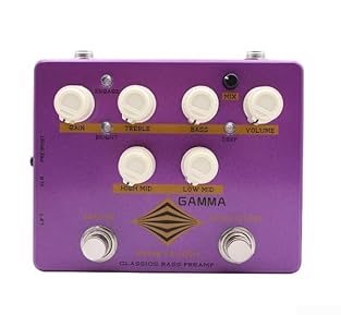 [DISTORTION OPTIONS] Experience two unique distortion circuits that allow bass players to select between a punchy tone and a raw sound, offering extensive tonal versatility. [ACTIVE 6 BAND EQ] Fine-tune your sound with the active six band EQ, providi...