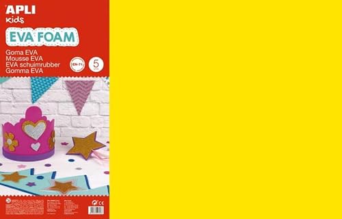 APLI MOUSSE EVA JAUNE 400X600X2MM 1F