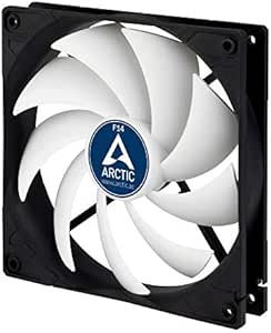 ARCTIC F14 - 140 mm, Ventilateur Haute Performance, Ventilateur Boitier, Refroidisseur Silencieux pour Unité Centrale, Roulement à Fluide Dynamique, Support à Broches Standard, 1350 RPM Noir