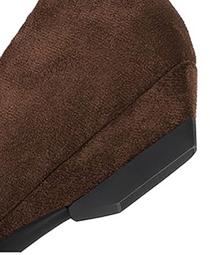 Niction Suede Bow Flats for Women Trendy Fall Pointed Toe Flat Shoes Cute Mary Jane Ballet Flats Shoes Casual Comfortable Dressy Work Flat 20254