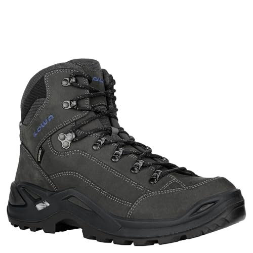 LOWA Stiefel mittel RENEGADE GTX MID anthrazit/stahlbla, 44