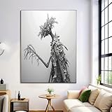 Sans Cadre Impression Sur Toile Figure D'Arbre Rétro 3D Tableau Mural Portrait...