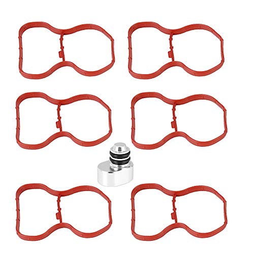 Yosoo Health Gear Kit de Eliminación de Enchufe de Aletas de Remolino, Kits de Piezas de Colectores de Escape de Accesorios de Coche con Juntas Accesorios para N57 N57S E90 E91 E92 E93 F07 F10 F11