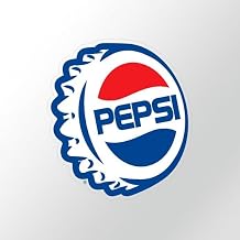 CafePress 90S Pepsi Logo Cap Large Die Cut Sticker, 8.75" x 8.75" Clear