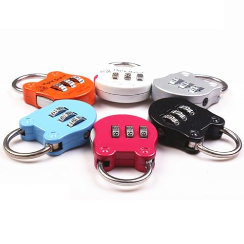 JoyousMall Cadenas de couleur pour armoire à roulettes, serrure à mot de passe pour sac à dos, petite serrure à combinaison pour bagages de voyage – vue 8