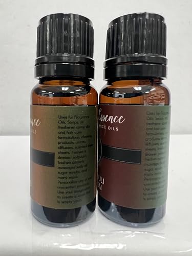 Image of Eternal Essence Oils 2 Pack 10ml Premium Fragrance Oil - Amberwood Moss & Patchouli Saffron - for Candle, Soap Making, Aromatherapy, Diffusers, Home Care, & Humidifiers