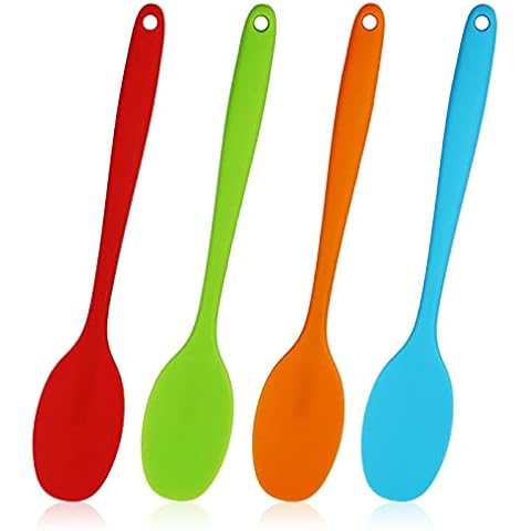 4 pcs REBECASKYENS Silicone Cooking Spoons Cover