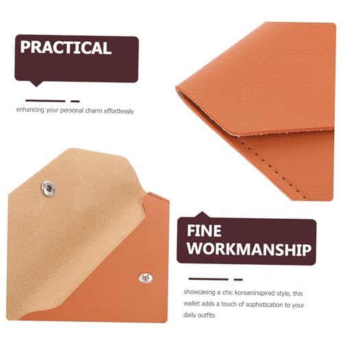 Pu For Women : Minimalist Clutch Credit Card Holder Portable Coin Pocket Cash Purse - For Shopping Dating Travel Essentials Money Organizers3