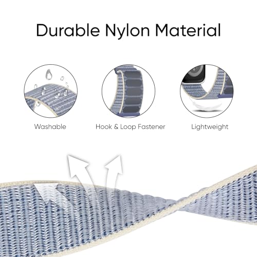 6 Pack Sport Nylon Loop Band Compatible with Apple Watch Band for Women Men by Honeystraper - Used condition - Image 2