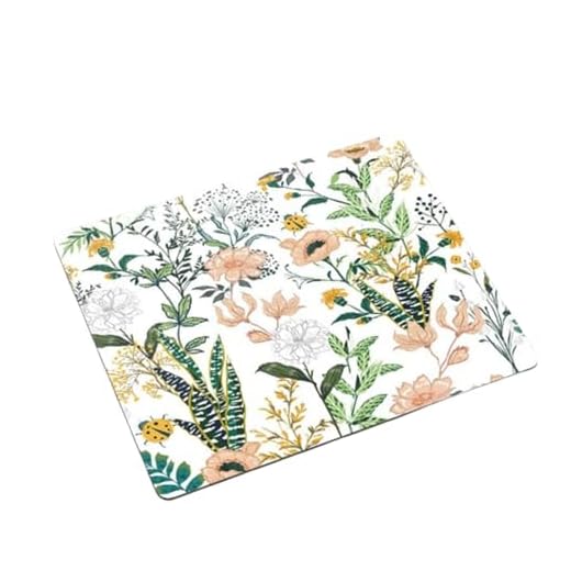 Premium Rubber Mouse Pad – Large 24cm x 20cm with Stylish Floral & Plant Patterns for Office & Home Use