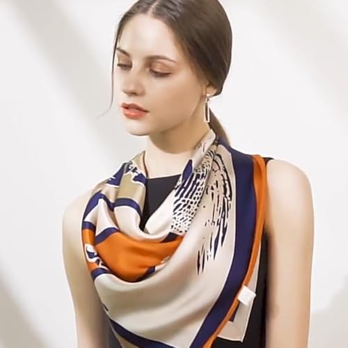 Retro and Versatile Spring and Summer Printed Women's Scarf Simple and Fresh Printed Scarf2