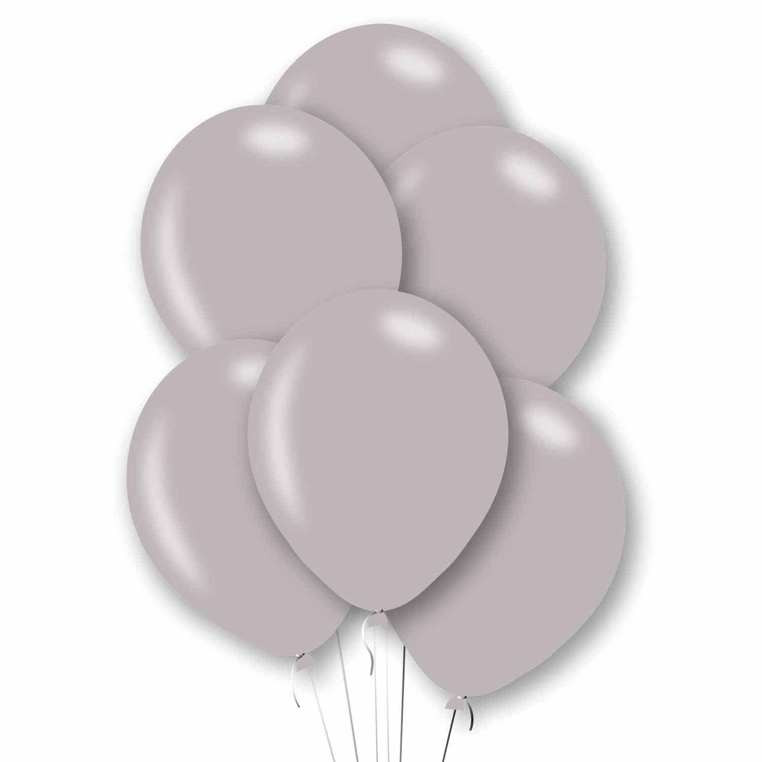 Amscan 9912711 - Metallic Silver 11" Latex Party Balloons - 10 Pack