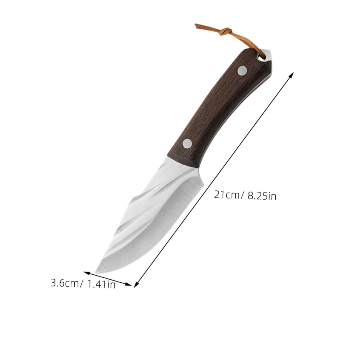 Cabilock Couperet à Viande Ergonomique 25 Cm Acier Inoxydable Manche Antidérapant Ustensile Cuisine Pour Barbecue Extérieur Cuisson Avec Fourreau Portatif