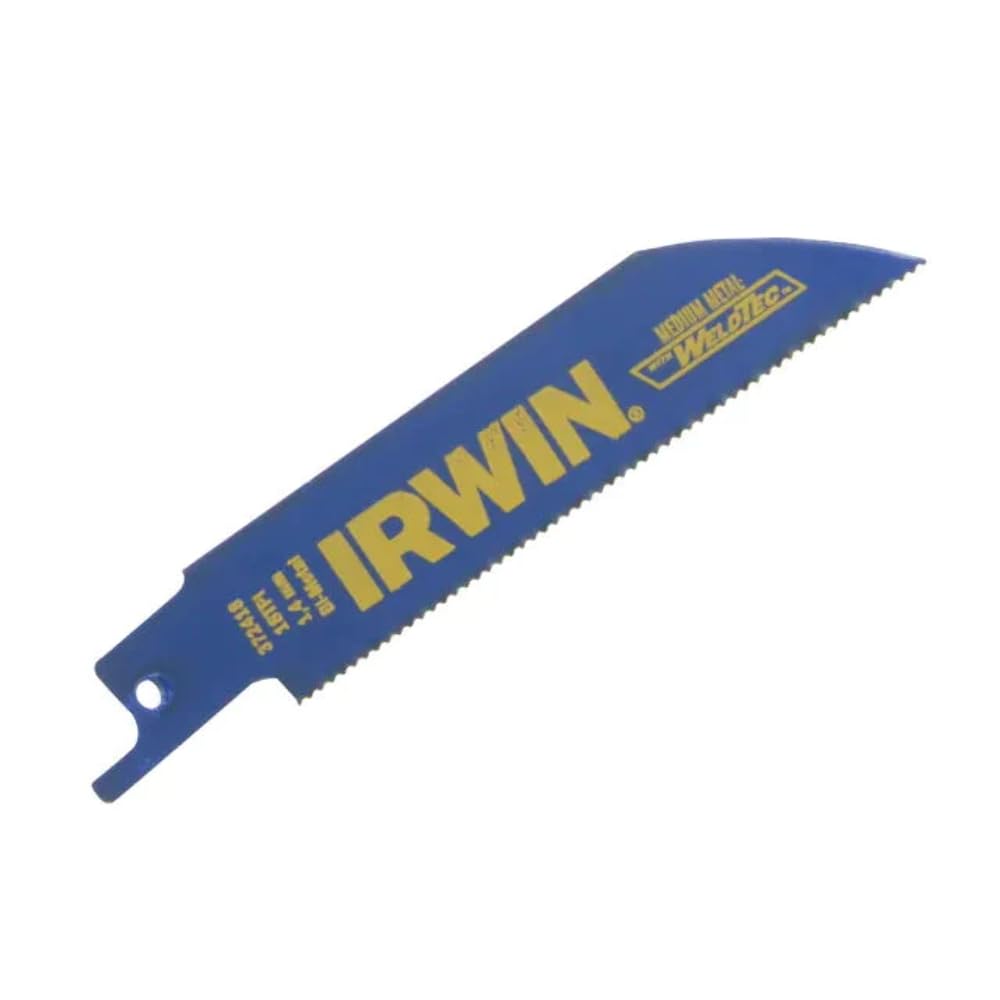 IRWIN® 418R Sabre Saw Blade for Metal Cutting 100mm Pack of 5 IRW10504148