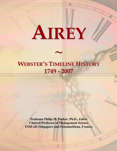 Airey: Webster's Timeline History, 1749 - 2007