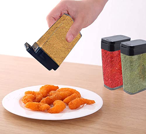 Image of KARP Plastic Airtight Container Masala Box For Kitchen Spice Storage Jar Masala Spice Container Idle For, Easy Flow Spice Storage Container With Tray (125Ml-12Pcs)