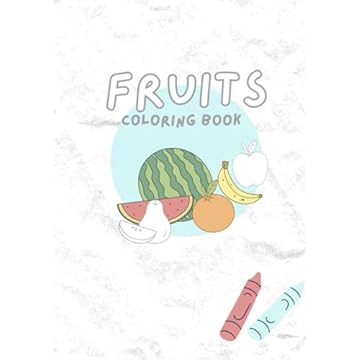 Capa do livro Fruits Coloring Book (Portuguese Edition)
