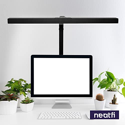 Neatfi 3,000 Lumens LED Desk Lamp with Clamp | Dimmable | 5 Brightness Levels & 5 Light Modes | Memory Function | Eye-Caring Flexible Lamp for Home & Office (31.5 Inches, Black) by Neatfi - Image 5
