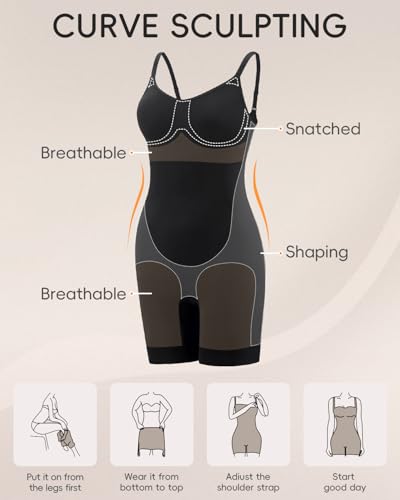 springirl Shapewear for Women with Tummy Control, Seamless Sculpting Bodysuit for Workouts and Daily Wear Comfortable