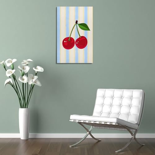 Toile de cerises petit format pour habiller un mur vide - 5