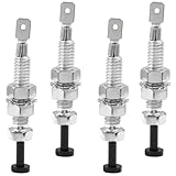 Coufce 4Pcs 20A 12V Momentary Adjustable Door Pin Switch, Universal Door Pin Switch On Off for Car Bonnet Alarm Light Hood Switch