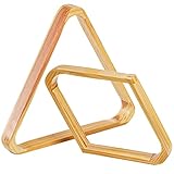TOPZEA 2 Pack Wooden Billiard Ball Racks, Solid Wood 8-Ball Triangle Ball Rack 9-Ball Diamond Rack Set, Table...
