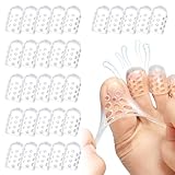 30PCS Silicone Toe Protectors,Anti-Friction Toe Protector,Gel Breathable Toe Covers,Soft Clear Toe Caps for Men Women,Toe Sleeves for Corns Blisters and Pain Relief (30)