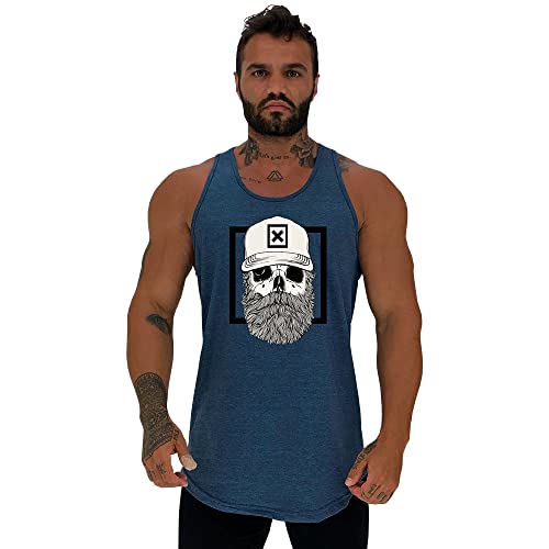 Kit 3 Regatas Longline Masculina MXD Conceito Academia Musculação Treino Gym Cavada Tank (G, Opção 0