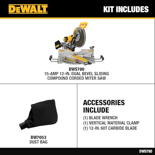 Sliding Compound Miter Saw with Double Bevel