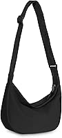 Iioscre Crescent Crossbody Sling Bag for Women Men - Adjustable Strap, Water-Resistant, Lightweight Double Zipper Pack