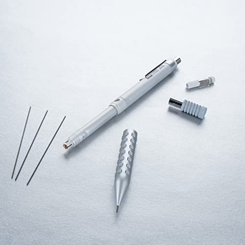 Image of Pentel Smash Drafting Mechanical Pencil (0.5mm) - Special Edition Silver w /Tube