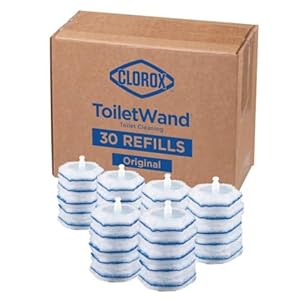 Clorox ToiletWand Disinfecting Refills, Disposable Wand Heads, 30 Count (Package May Vary)